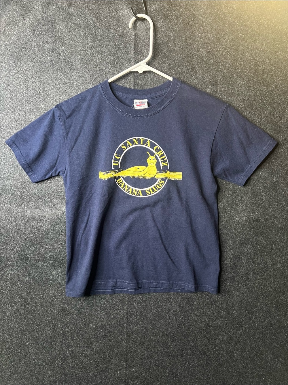Vintage Cropped Jerzees UC Santa Cruz Banana Slugs Navy T-Shirt Women’s Size M